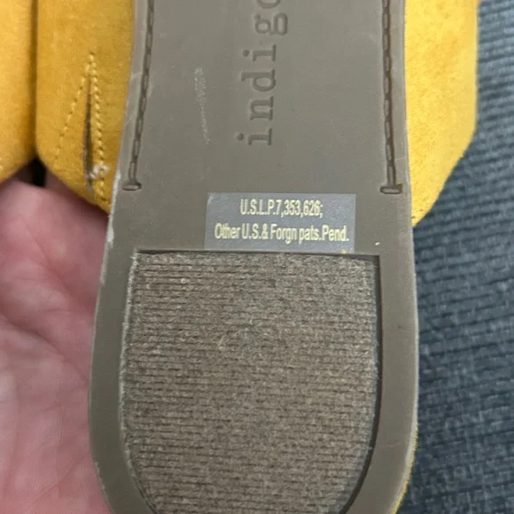 Indigo Yellow Bow Mules size 6.5 NWT - Picture 8 of 8